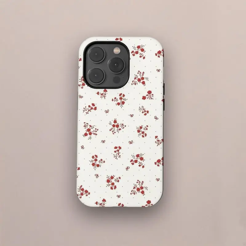 This spring-themed retro floral, bohemian-style, pastoral-inspired, Aesthetic 2-in-1 phone case features a durable, shock-absorbing, stylish design. Compatible with iPhone 17, 16, 15, 14, 13, 12 Pro Max Plus, and Samsung Galaxy S25, S24, S23 Ultra