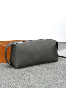 Men's Business Solid Color Zipper Clutch, Fashionable Wristlet Bag for Daily Commuting Travel, Casual Trendy Versatile High-quality Daily Commuting Bag