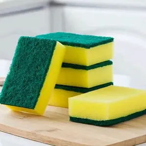 Dual Sided Sponges for Home Cleaning   Pack of 10qty