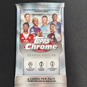 Topps Chrome Soccer Trading Card Collection - Official Soccer Memorabilia for Sports Card Enthusiasts