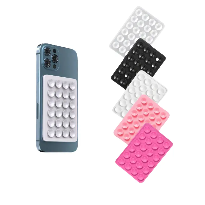 5 Pcs Silicone mobile phone sucker, bonded silicone sucker bracket, video mobile bracket, sucker mobile phone bracket, hands-free strong grip bracket for selfie and video