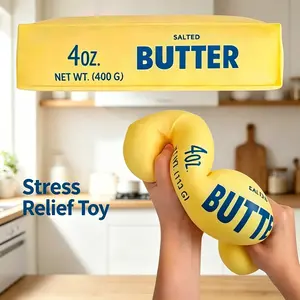 Oversized Butter Stick Squishy Fidget Toy - Super Soft TPR Slow Rising Squishies, Sensory Stress Reliever, Calming Squeeze Vent Gift for Kids, High Playability Creative Stress Relief Toy