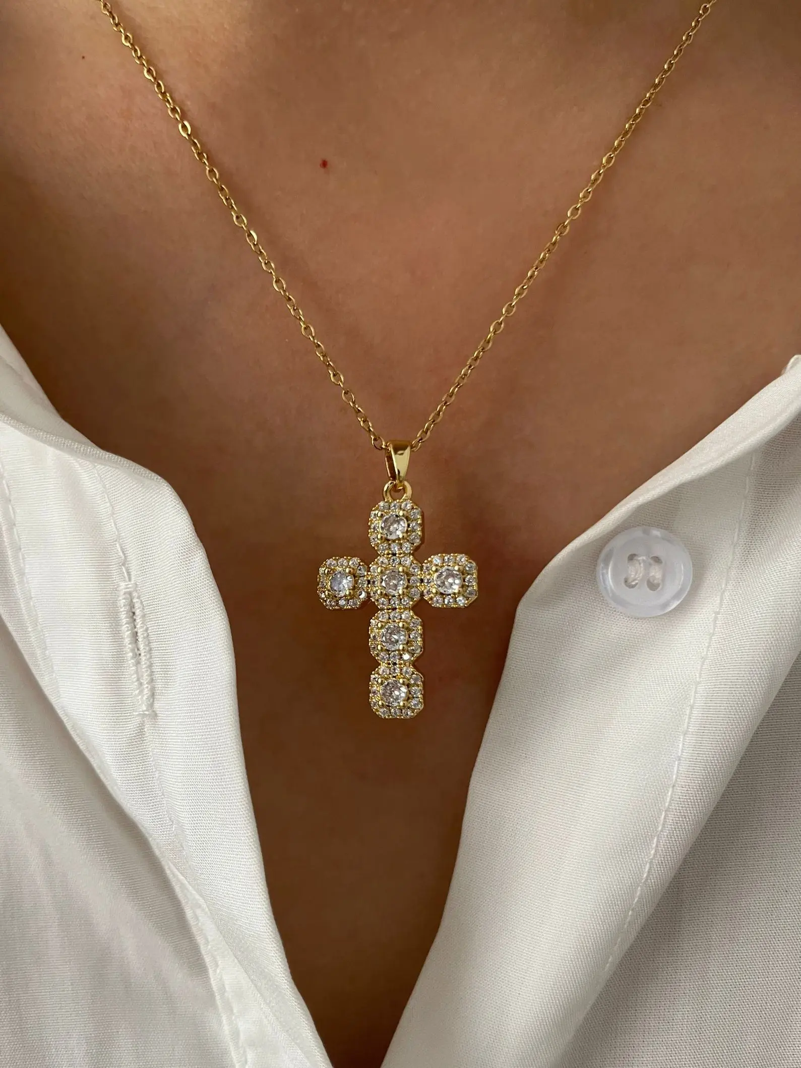 Diamond Cross Necklace