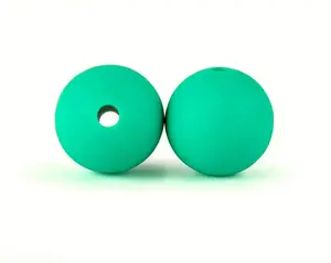 Green G102 Silicone Beads for Crafting and Jewelry Making