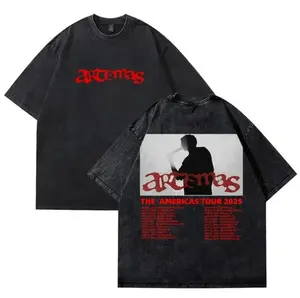Artemas The Americas Tour 2025 Merch T-Shirt, Cotton Tee Women Men Short Sleeve Crewneck Tee, artemas tour merch