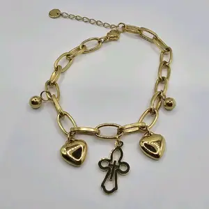 HEARTS bracelet stainless steel fashion style