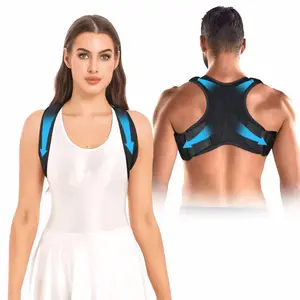 Posture Corrector for Women & Men – Adjustable, Breathable Upper Back Brace for Improved Posture & Pain Relief – Support for Neck, Back, & Shoulders Adjustable Breathable posture corrector