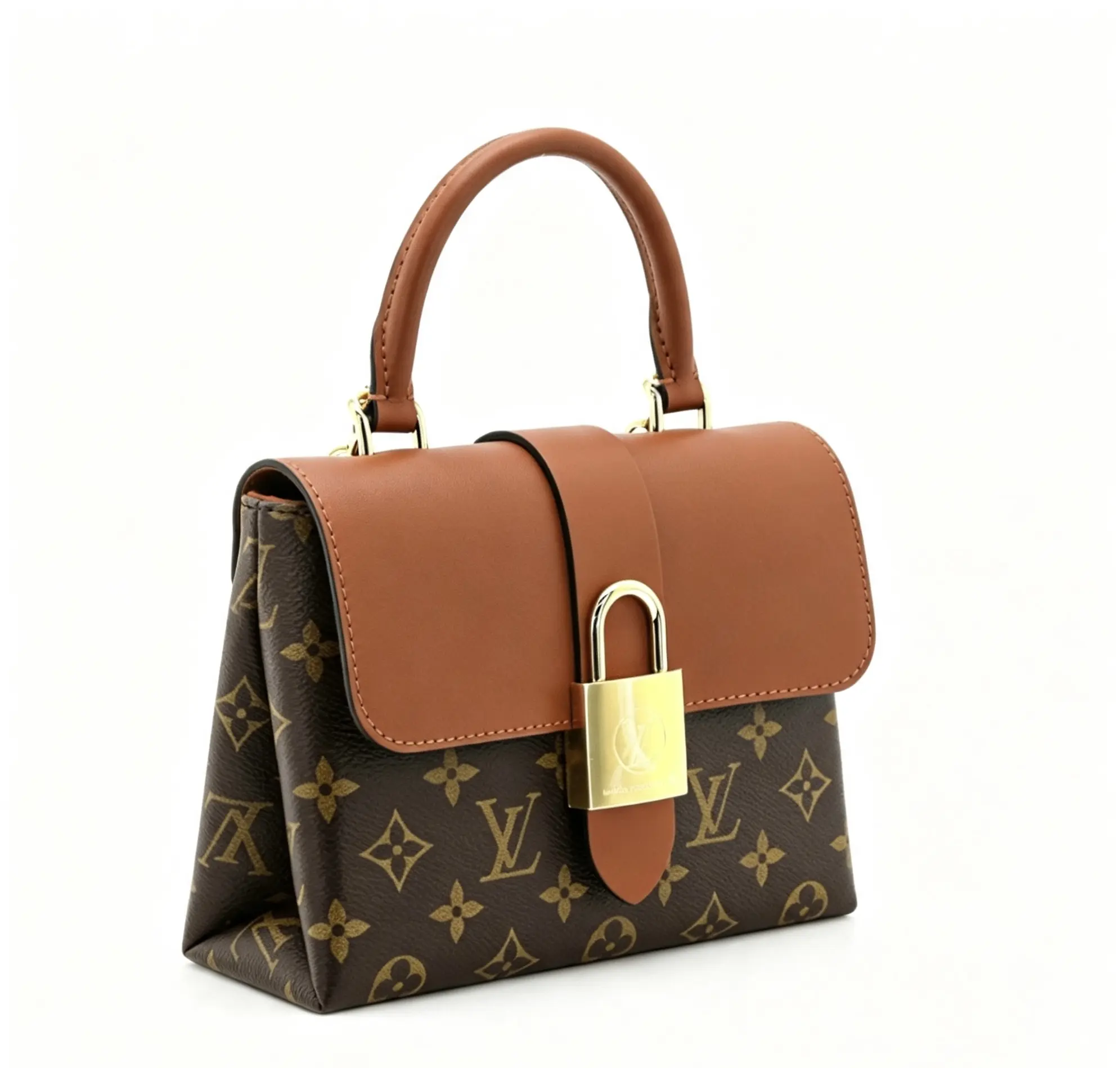 Pre-owned Louis Vuitton PVC Coated Canvas Crossbody bags LouisVuitton Locky BB with chip mx4909