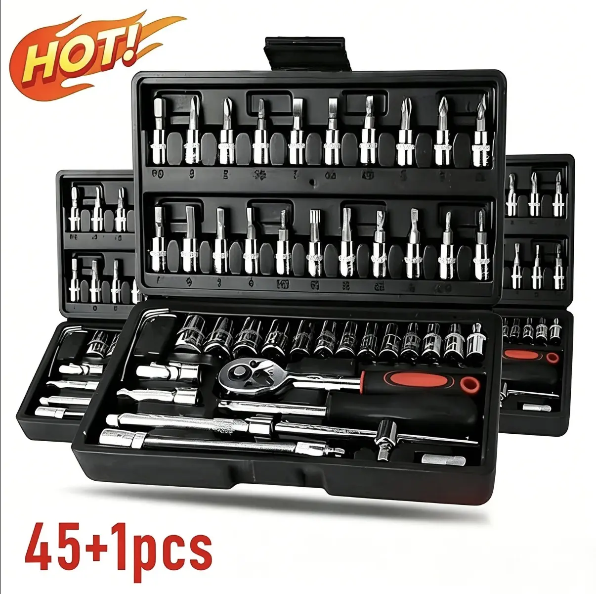 Multi-Function Car Repair Tool Set - Telescopic Torque Wrench and Screwdriver Combo, Portable for Cars, Bicycles, and Motorcycles