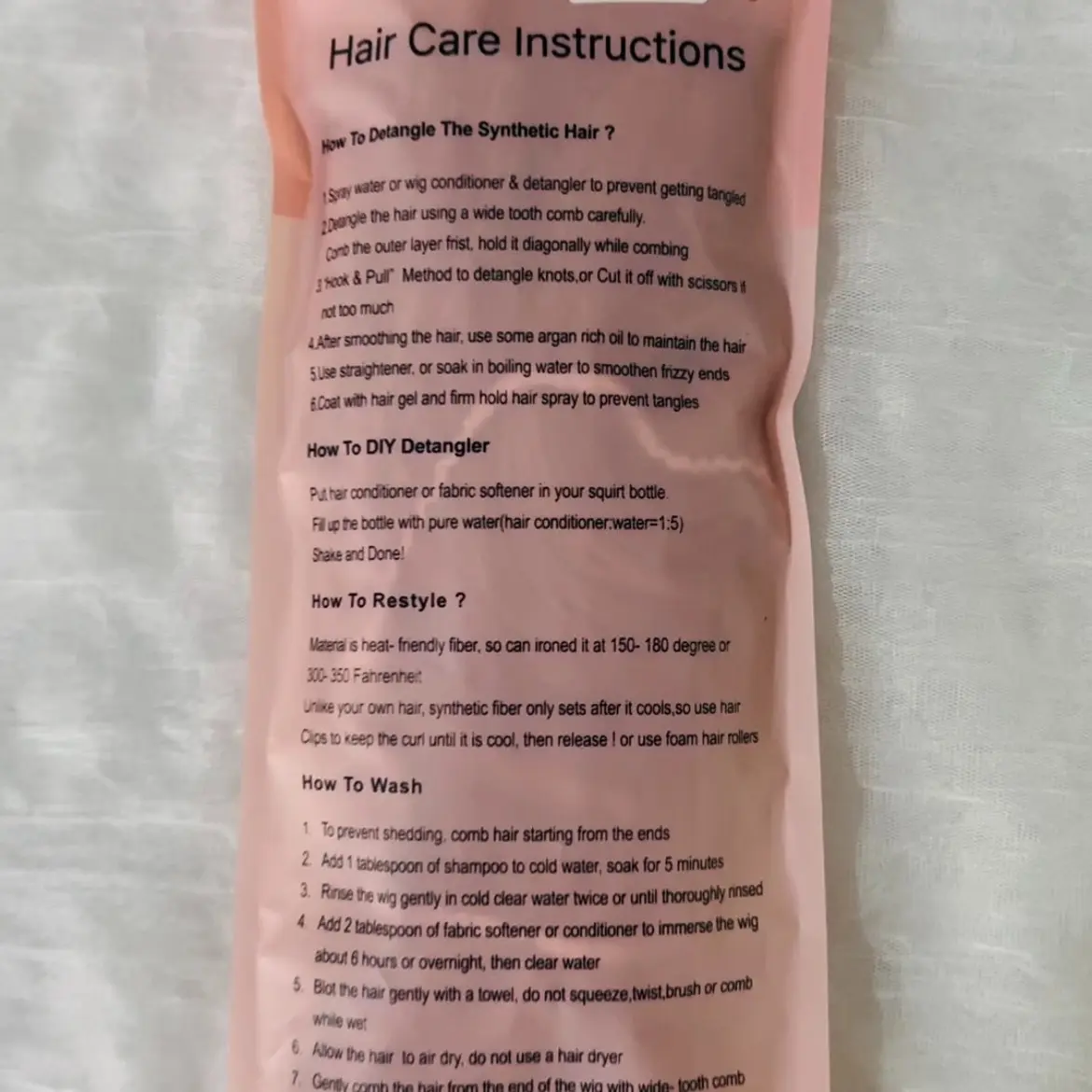 (Not For Sale) UDU Synthetic Artificial Hair Accessory Package - Automatically Included With Clip-In Hair Purchases, Do Not Order Separately