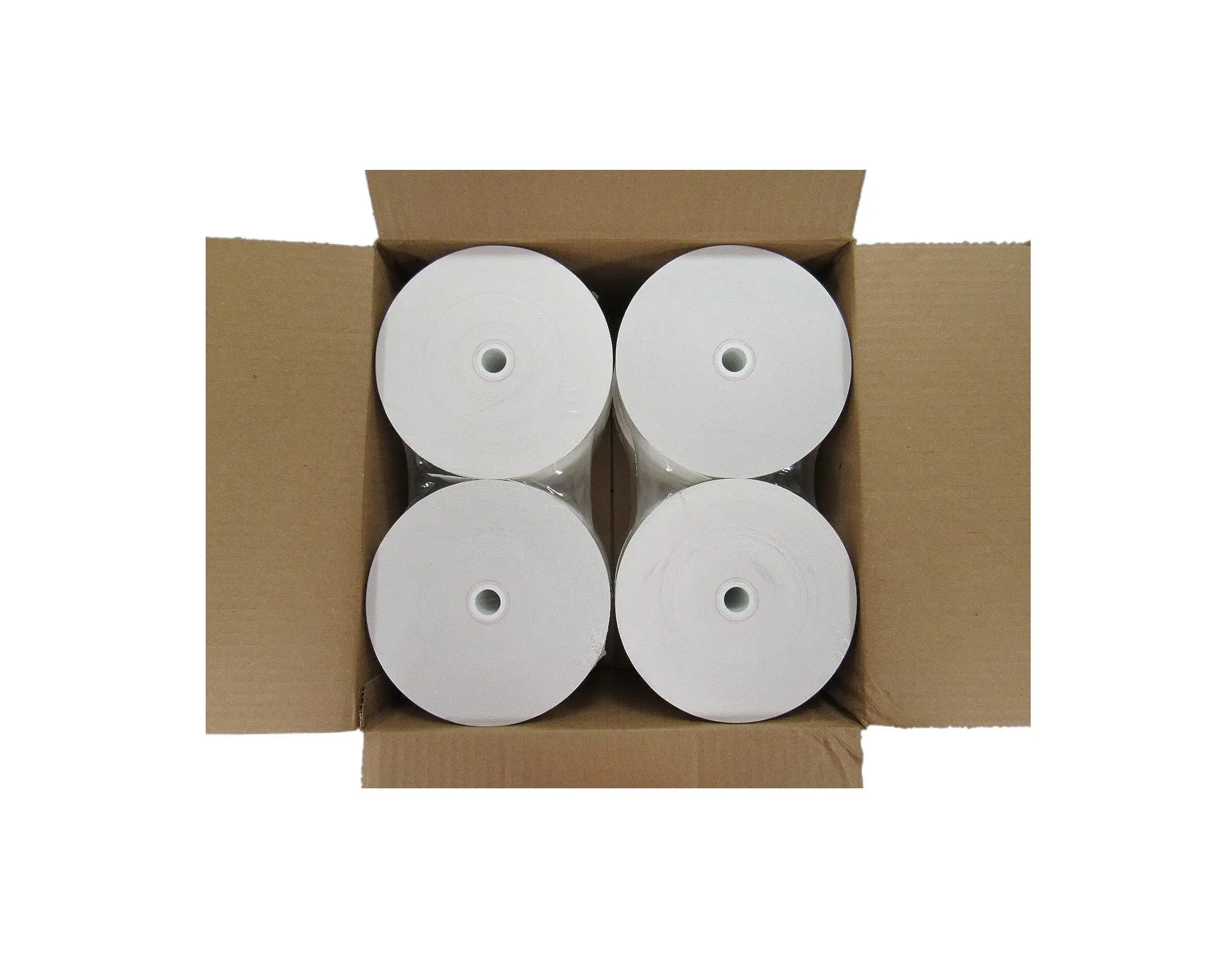 ATM Grade Thermal Paper Rolls, 3 1/8" x 815 ft, Durable, Tightly Wound, Crisp Print, Lint-Free, Fade-Resistant, Preserves Printer Heads, Bulk Pack (10 Rolls/1 Case) for Banks, Most ATM and POS Receipt Printers