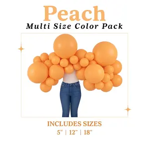 Peach Balloon Pack with Optional Add-Ons