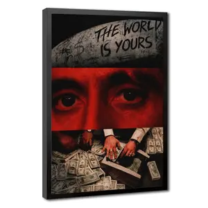 Scarface Canvas Print Poster Tony Montana Classic Gangster Movie Art Mural Decoration Unique Creative Wall Art