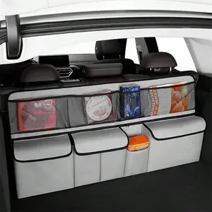 Car Trunk Organizer, Backseat Hanging Organizer with 9 Large Storage Bag, Multi-function Car Storage Organizer, Car Interior Accessories, Space Saving