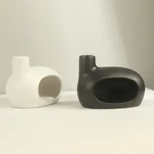 Saint Wood Ceramic Burner, Sage Ceramic Burner, Modern Simple Trendy Home Hotel Daily Use Air Purifier, Atmosphere Creation, Aromatherapy Scent Diffuser, Room Diffuser