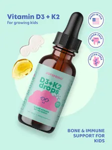 JoySpring Vitamin D3 + K2 Drops – Liquid Supplement for Calcium Absorption & Joint Health