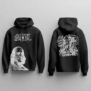SDL Hoodie Available in Full Color, Luxury Custom Zip-Up Hoodie, Unisex Streetwear Jacket