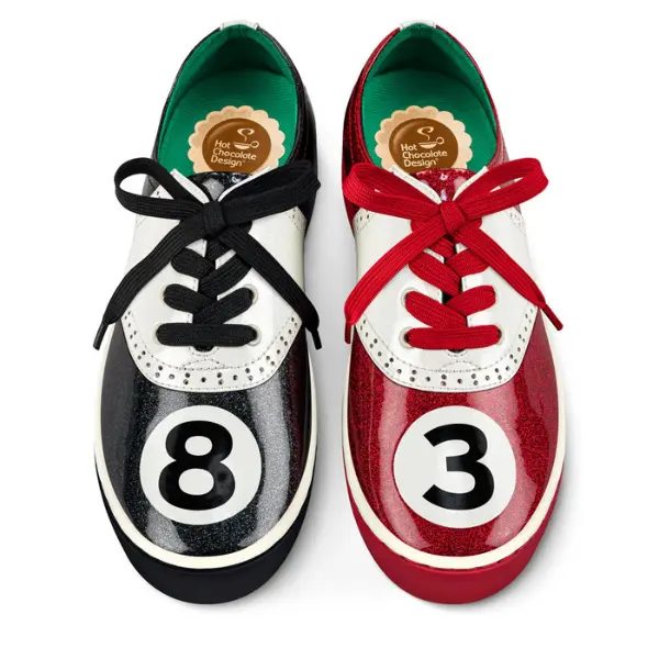 Pool Sneakers | Vintage Statement PU Mismatched Shoes by Hot Chocolate Design