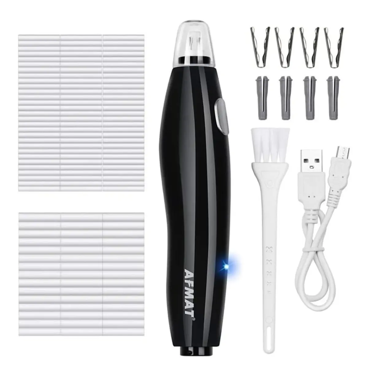 Rechargeable Electric Eraser Kit EE04 for Artists, 140 Refills Included, Battery-Operated Eraser for Drafting, Drawing Pencils, Crafts