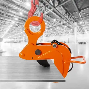 2 Ton 4400 lbs Horizontal Plate Lifting Clamp Sheet Metal Lifting Clamp with Flexible Ring Metal Steel Plate Lifting Clamps Lifters Heavy Duty