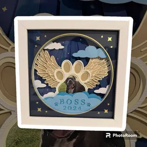 Custom Dog Memorial Shadow Box
