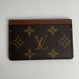 Pre-owned Louis Vuitton canvas Small Leather Goods lv card holder brown 【senza2 u】