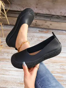 Women's Non-Slip Kitchen Shoes Waterproof One-Step Slip-On Rubber Work Sneakers Comfortable Long-Standing Service Staff Footwear