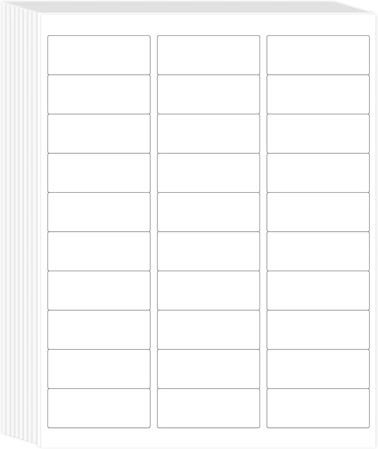Printable Address Labels, 1" x 2-5/8", 900 Labels, 30 per Sheet, Mailing Labels for Envelopes (30 Sheets)