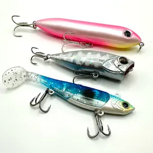 Topwater Lures and Swimbait Bundle - 3 Pack - Multi-Species Fish Flash Colors