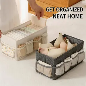 Cationic Desktop Organizer Box, Foldable Mesh Storage Bin for Cosmetics Jewelry, Solid Color Makeup Holder, Multi-Purpose Desk Tidy for Home Office, Collapsible Storage Baskets