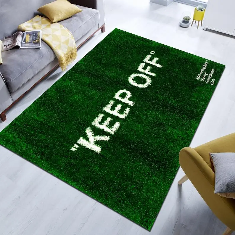 Keep Off Doormat, Grass Pattern Doormat, Green Door Mat, Modern Entryway Decor, Housewarming Gift