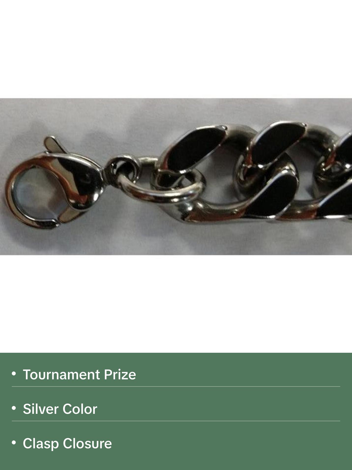 Silver Texas Hold 'em Poker Champion Bracelet great prize for your tournaments