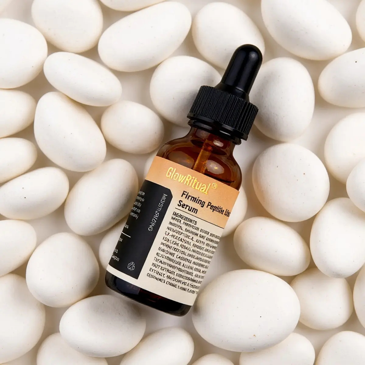GlowRitual Dual-Peptide Firming Lifting Serum | Hydration & Elasticity Booster | Advanced Wrinkle Smoothing | 30ml