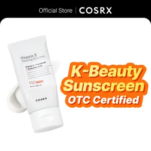 COSRX Vitamin E Vitalizing Sunscreen SPF 50+ 50ml - OTC Approved Antioxidant-Rich Korean Sunscreen with No White Cast Tocopherol for Daily Skin Repair