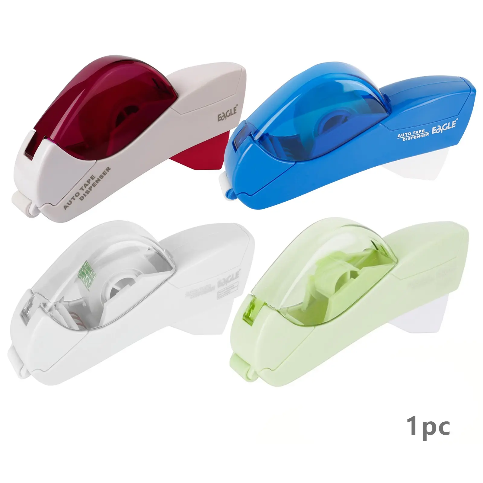 Handheld Tape Dispenser with 2 Rolls, Single-Hand Operation, Safe and Reliable, Ideal for Easter, Mother's Day, Christmas Crafts and Gifts, Tape Roller