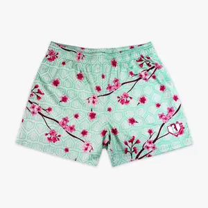 Batters And Blossoms Shorts – Cherry Blossoms Collection | Baseball Lifestyle 101 | Unisex Lightweight Breathable Mesh Shorts for Youth & Adults | Elastic Waist Streetwear Gym Running Shorts