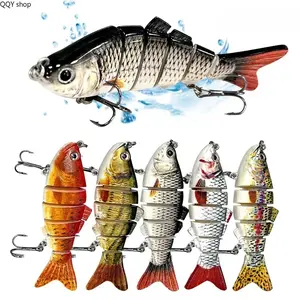 5Pcs Multi-Segment Jointed Swimbait Set, 3.9in 0.56oz Bionic Hard Torpedo Lure, fishing bait lures girlSinking Lifelike Bait with Sharp Hooks, Durable Multi-Joint Tackle, Universal Freshwater & Saltwater Gear for Outdoor Angling