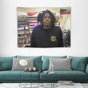 LUCKI Rapper American tapestry, easy to hang, durable, suitable for men's cave, dormitory decoration, outdoor parties