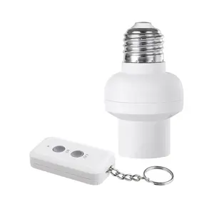 Remote Control Light Bulb Socket,  Light Bulbs Socket  Kit with Controller, Remote Light Socket E26/E27 Base for Pull Chain Light Fixture, No Wiring, Programmed, ETL Listed