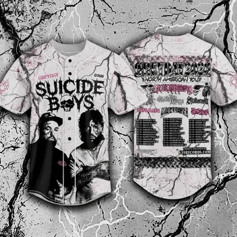 Greyday G59 Baseball Jersey 2026  Greyday Tour Shirt, Music Fan Merch, Hip Hop Concert Apparel, Streetwear Outfit & Gift