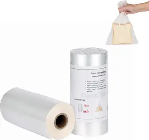 Storage Bags 8" x 12" 1/2 Gallon Clear Plastic Bag Roll -grade Plastic Produce Bag roll for lunches, Freezer & Oven-Safe PE bags for Kitchen Use , Fruits, Meat, Sandwich Bags 620/Roll