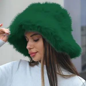 My Fav Fuzzy Bucket Hat Green