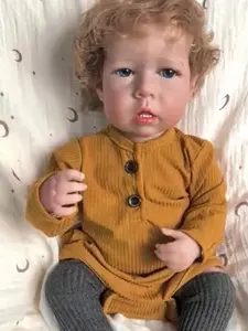 Realistic Reborn Baby Vinyl Dolls Liam Boy Full Body 20 Inch Lifelike Newborn Baby Dolls With Rooted Hair