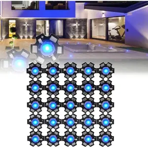 25 Pcs LED Chip Bulb, LED Light Bulb LED Diode 3W High Power LED Lamp Beads Emitter Diode Chips for DIY Lighting Fixtures Light Emitter Components Diode 3 W Bulb Lamp Beads DIY Lighting(Royal Blue)