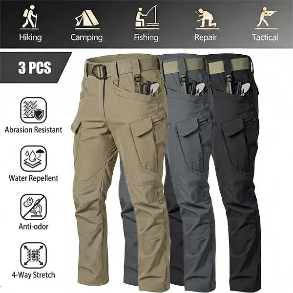 Dark khaki, gray, black