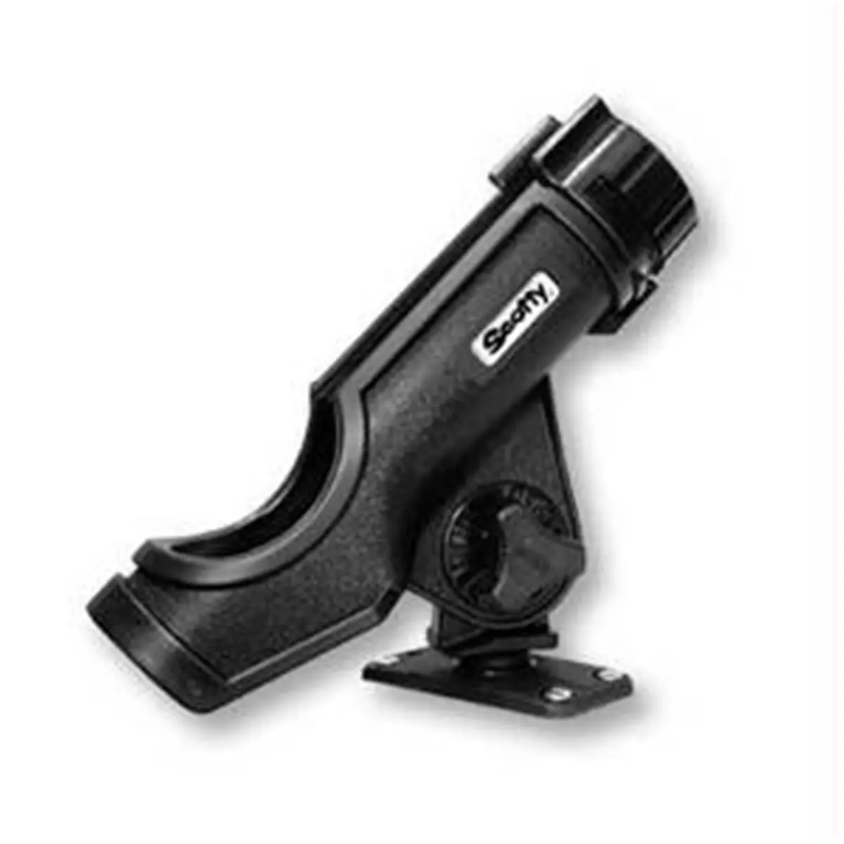 212 MAIN Scotty 231-BK Powerlock Nylon Fishing Rod Holder - Black, 244 Flush Deck Mount, Open Style, Positive Lock, Value-Priced Fishing Accessories