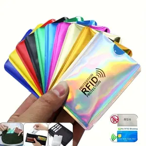 Ultrathin Anti-Rfid Wallet Blocking Reader Lock Bank Card Holder Anti Theft Credit Card Case Protection New Rfid Card