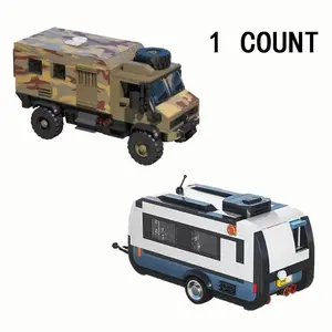 Off Road Truck Building Blocks, 1 Box Military Camouflage Special Vehicle Building Blocks, Car Models, Assembly Toys, Puzzle Toys, Creative Block Ornaments, Building Block Sets