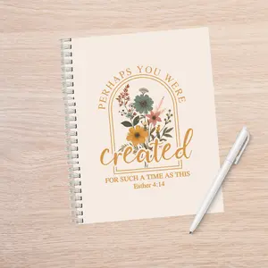 Church Notes Journal for her with Esther 4:14 for such a time like this
