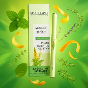Zero Nicotine Flavored Inhalable Stick – Natural Aromatherapy with Thyme, Peppermint & Lavender | Freshen Breath, Relax Mind, Support Detox Daily mymy  de  her  baldiffuser lavender extract Healthcare Fitness